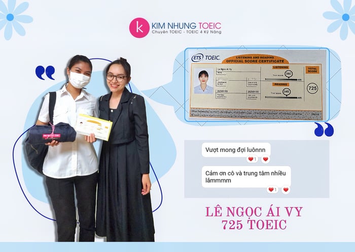 Hình ảnh Kim Nhung TOEIC