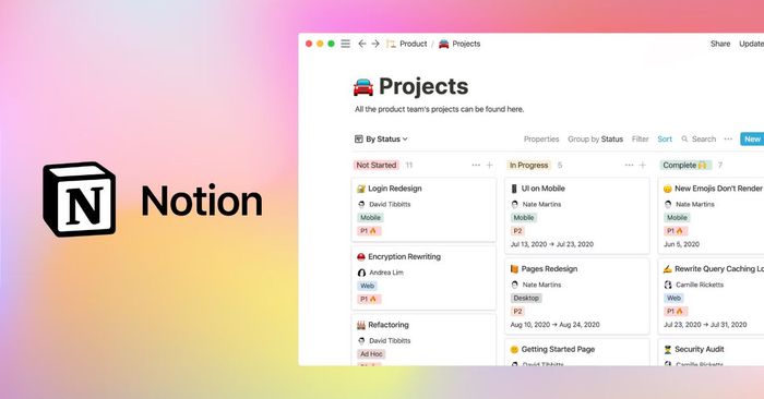 Hình ảnh của Notion