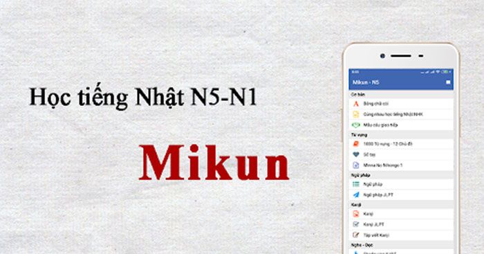 Học tiếng Nhật N5 N1 - Mikun: Ảnh 1