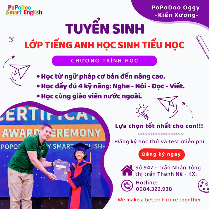 Hình ảnh Trung tâm Anh ngữ Quốc tế Popodoo Kiến Xương 1