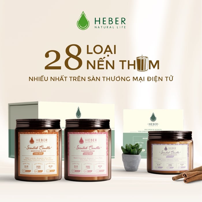 Nến Thơm Heber Natural Life hình ảnh 1