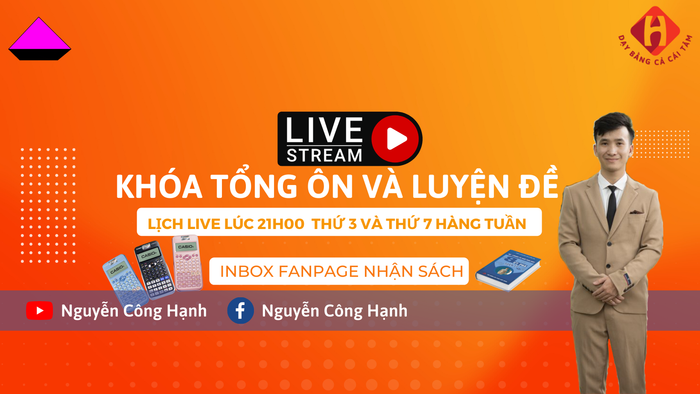 Toán Thầy Hạnh - Chuyên Dạy Toán Luyện Thi Đại Học 10,11,12 hình 1