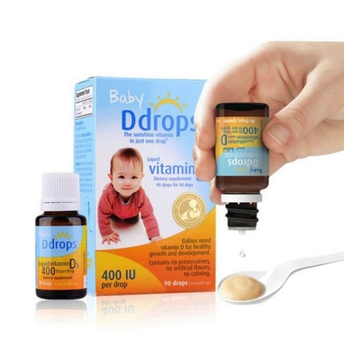 Hình ảnh Vitamin D3 400IU Baby Ddrops từ Mỹ 1