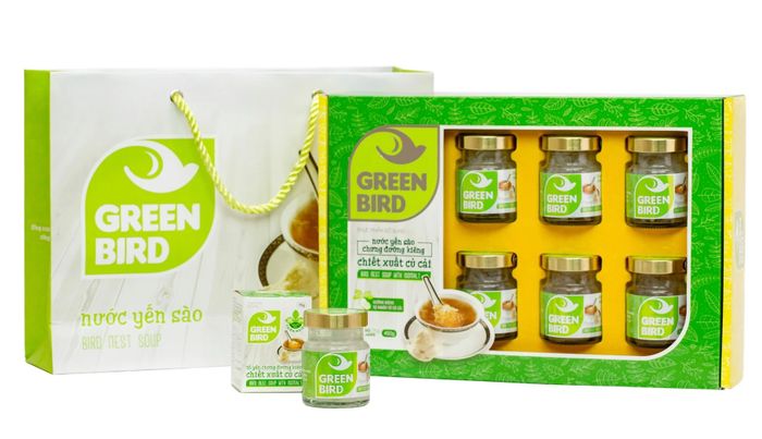 Green Bird - Nước yến sào chưng đường kiêng củ cải hình 2