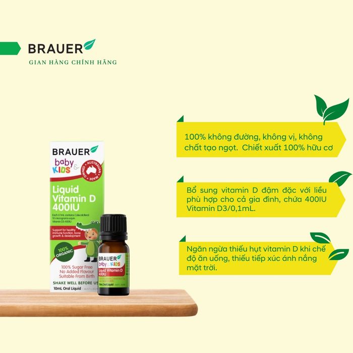 Hình ảnh Siro Brauer Liquid Vitamin D 2