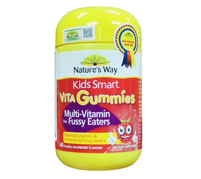 Hình ảnh 1 của Kẹo dẻo Nature's Way Kids Smart Vita Gummies Multi Vitamin cho bé biếng ăn