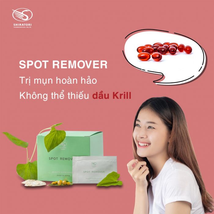 Viên ngăn ngừa mụn Shiratori Spot Remover (Hộp 30 gói, mỗi gói 3 viên), hình 2