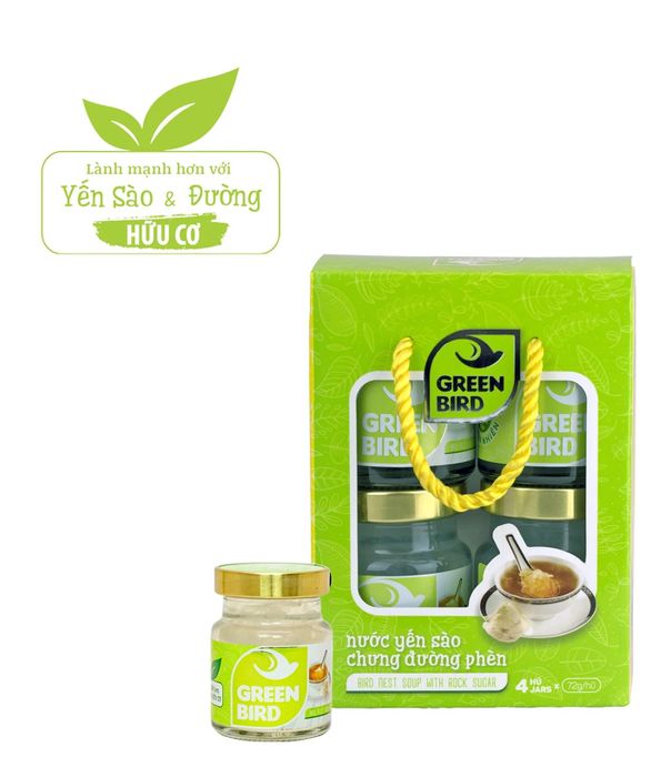 Nước yến sào chưng đường phèn Green Bird - Nutrinest - Hình ảnh 2