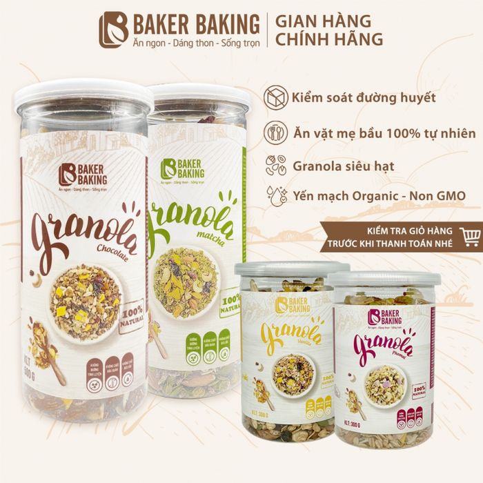 Ngũ cốc Granola ăn kiêng Baker Baking - Hình ảnh 1