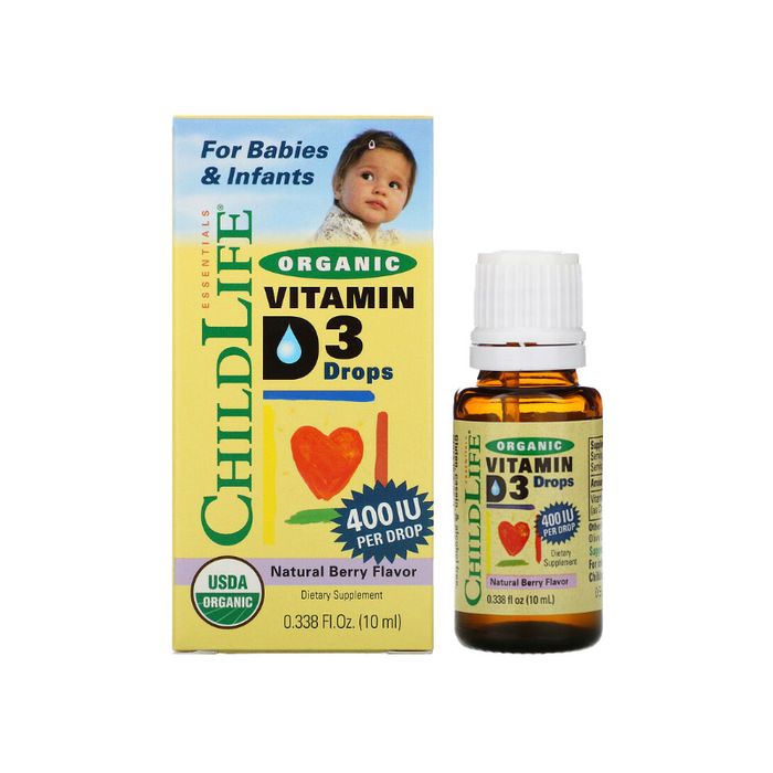 Hình ảnh Vitamin D3 Hữu Cơ ChildLife Organic - Giọt Vitamin D3 Vị Berry 1