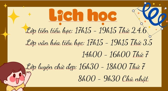 Hình ảnh Lớp Tiền Tiểu học Thủy Tiên 2