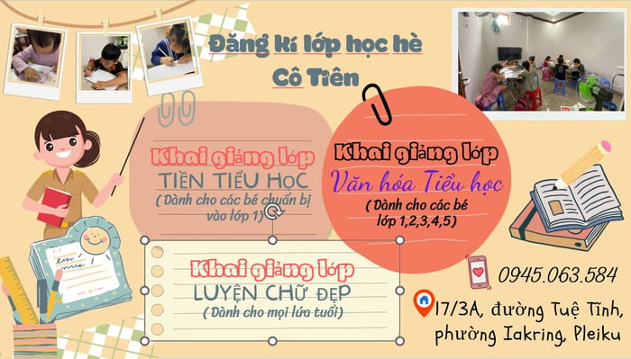 Hình ảnh Lớp Tiền Tiểu học Thủy Tiên 1