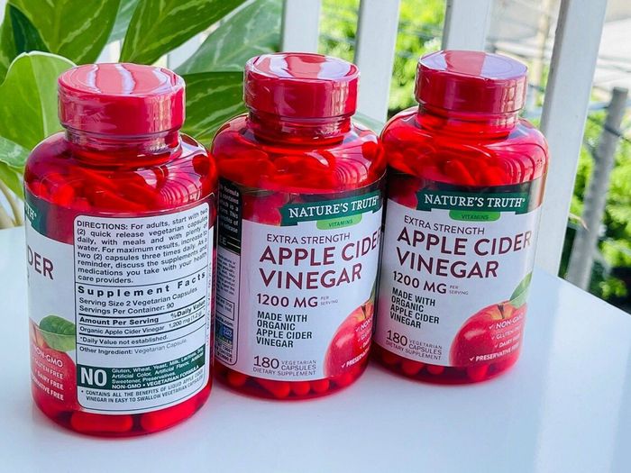 Hình ảnh viên giấm táo hữu cơ Apple Cider Vinegar 1200mg - Ảnh 2