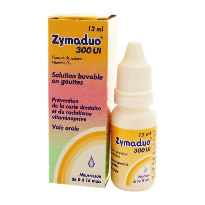 Hình ảnh của Zymaduo 300UI Vitamin D3 & Fluor 1