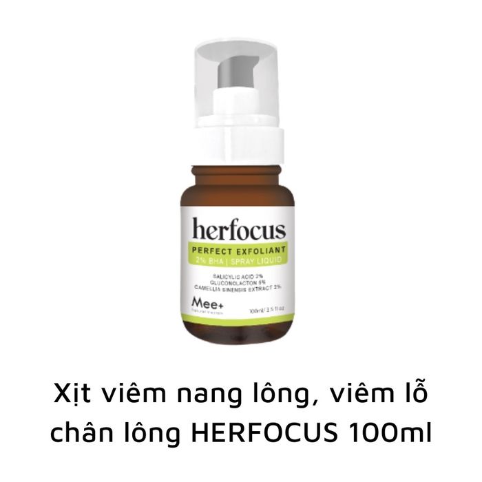 Hình ảnh 2 của Xịt viêm nang lông HERFOCUS PERFECT EXFOLIANT 2% BHA