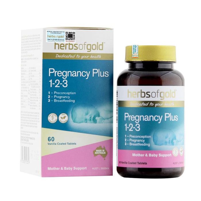 Hình ảnh Viên Uống Herbs Of Gold Pregnancy Plus 1-2-3 - Ảnh 2