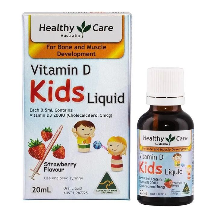 Vitamin D dạng lỏng cho trẻ em Healthy Care Kids Liquid hình 2