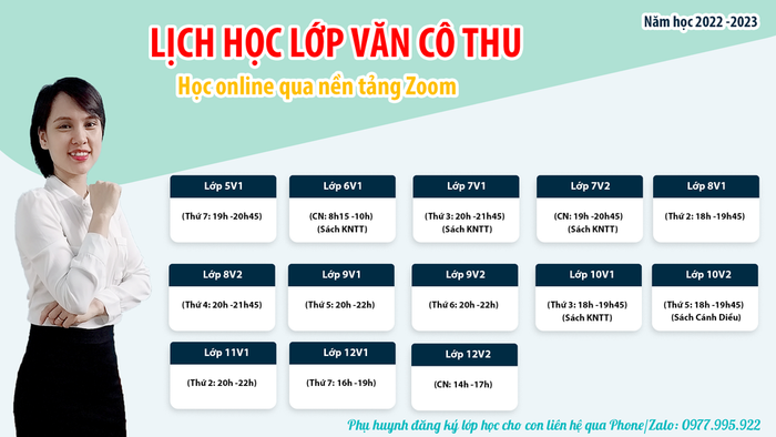 Hình ảnh lớp học văn của cô Thu - 2