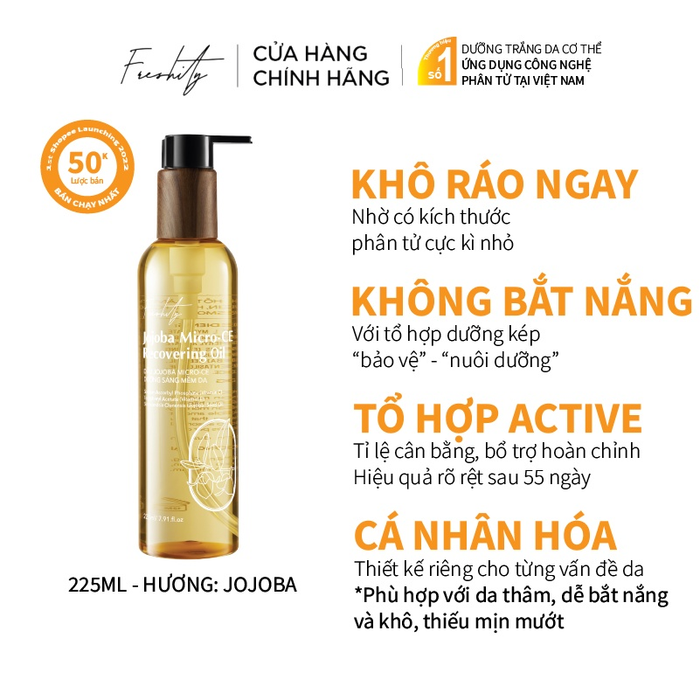 Hình ảnh dầu dưỡng Jojoba Freshity ảnh 1