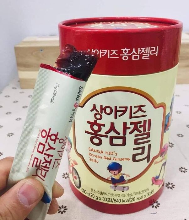 Thạch hồng sâm baby SANGA KID Korean Red Ginseng Jelly, ảnh 2