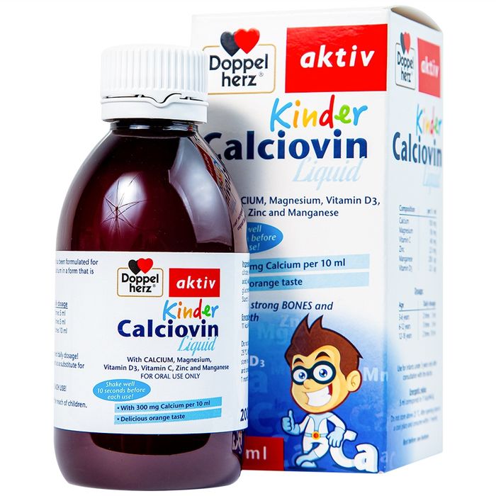 Hình 2 của siro Xương chắc khỏe – Cao lớn hơn Kinder Calciovin Liquid