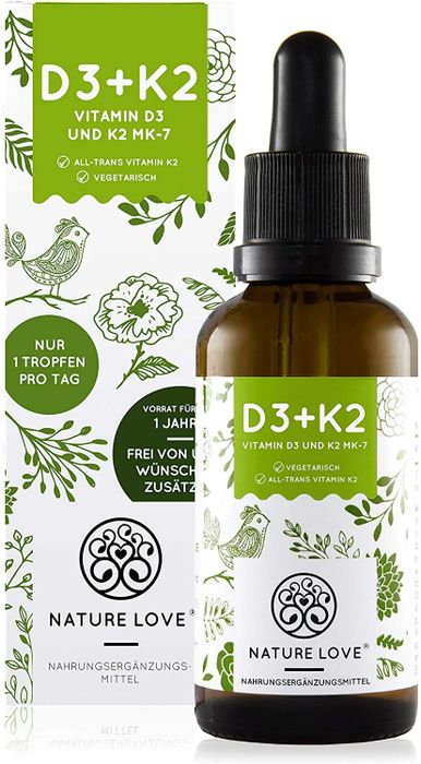 Hình ảnh Vitamin D3 + K2 Nature Love 2