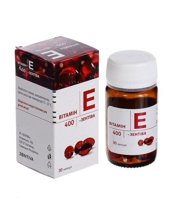 Hình ảnh Vitamin E Đỏ Zentiva 400mg số 1