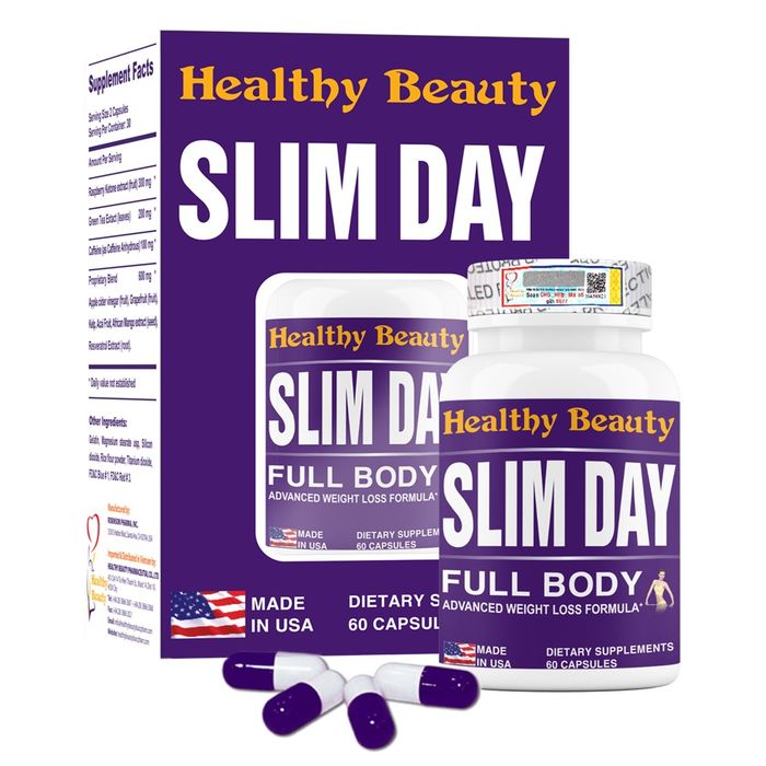 Hình ảnh Viên Uống Giảm Cân Ban Ngày Slim Day Healthy Beauty 1