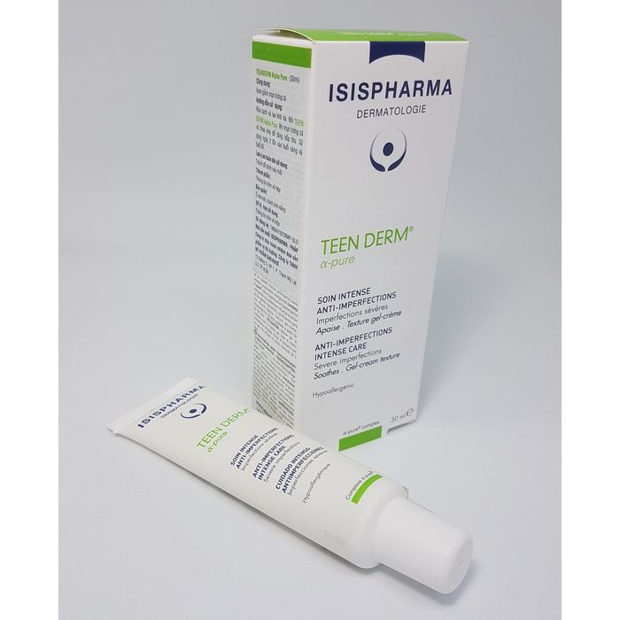 Hình ảnh Kem Dưỡng Giảm Mụn Trứng Cá Isis Pharma Teen Derm Alpha Pure 2