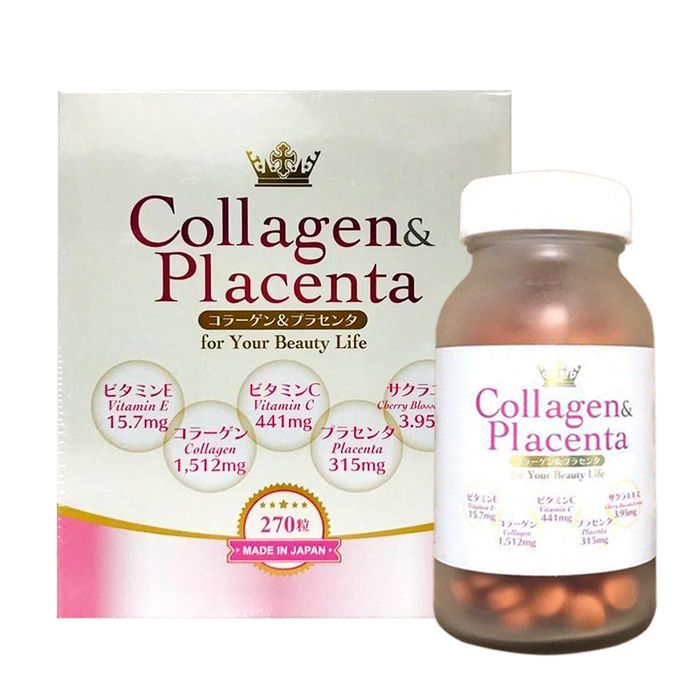 Hình ảnh Viên Uống Trắng Da Collagen Placenta 5 in 1 1