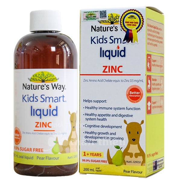 Hình ảnh 2 của siro bổ sung kẽm dạng lỏng Nature's Way Kids Smart Liquid Zinc