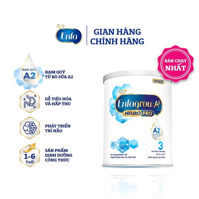 Hình ảnh Sữa Enfamil A2 NeuroPro 1 cho trẻ 0 - 6 tháng tuổi 800g