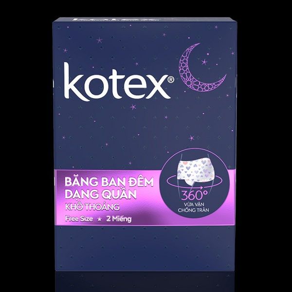 Băng Vệ Sinh Ban Đêm Dạng Quần Kotex hình 1