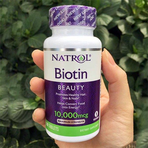 Viên uống Natrol Biotin 10.000 mcg - Hình ảnh 1