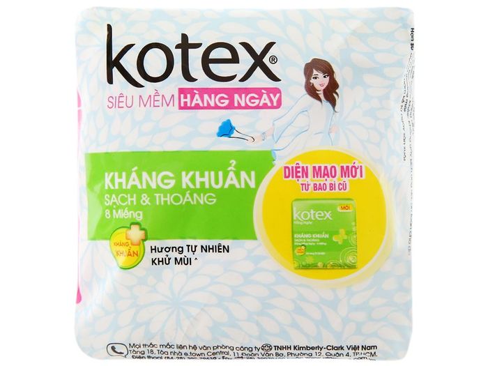 Hình ảnh Băng Vệ Sinh KOTEX® Hằng Ngày Kháng Khuẩn 1