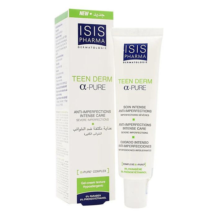 Hình ảnh Kem Dưỡng Giảm Mụn Trứng Cá Isis Pharma Teen Derm Alpha Pure 1