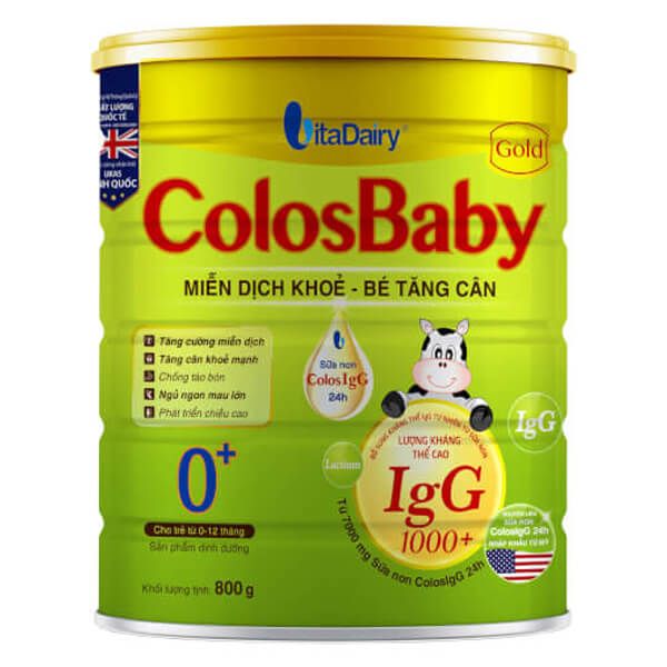 Hình ảnh Sữa bột Colosbaby Gold 0+ 800g