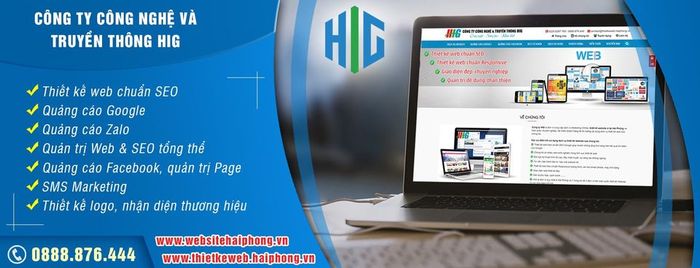 Hình ảnh thiết kế web tại Hải Phòng - HIG 2