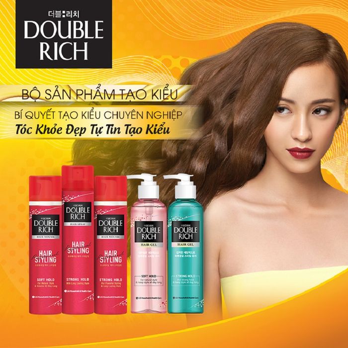 Hình ảnh 2 của keo giữ nếp tóc Double Rich Hair Spray