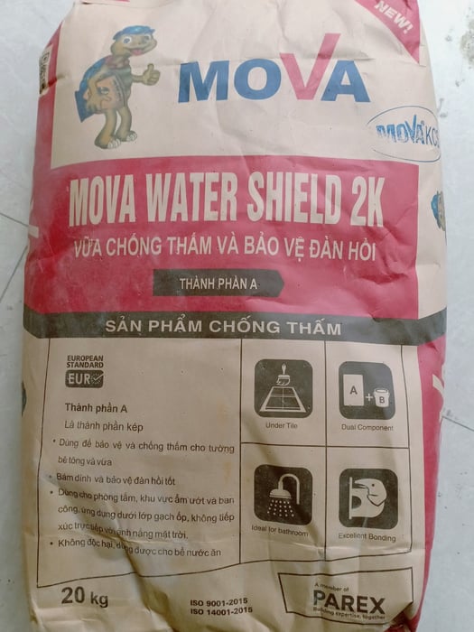 Hình ảnh vữa chống thấm Mova Lastic 228 2