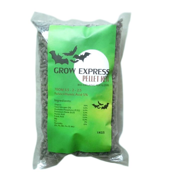 Phân Dơi Hữu Cơ Sinh Học Grow Express Pellet Ken hình 1