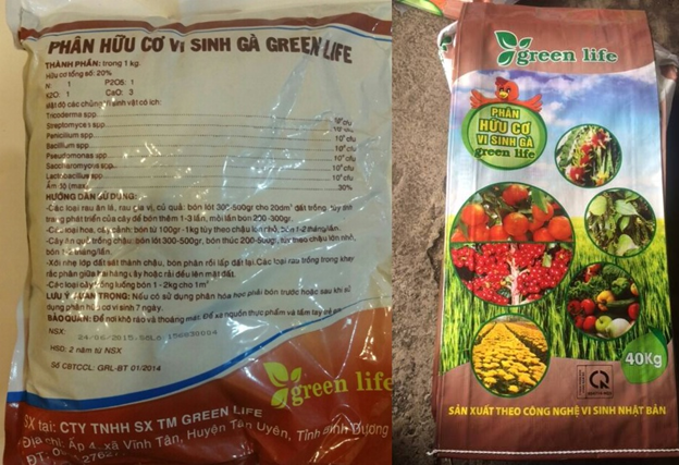 Hình ảnh phân gà hữu cơ vi sinh Green Life 1
