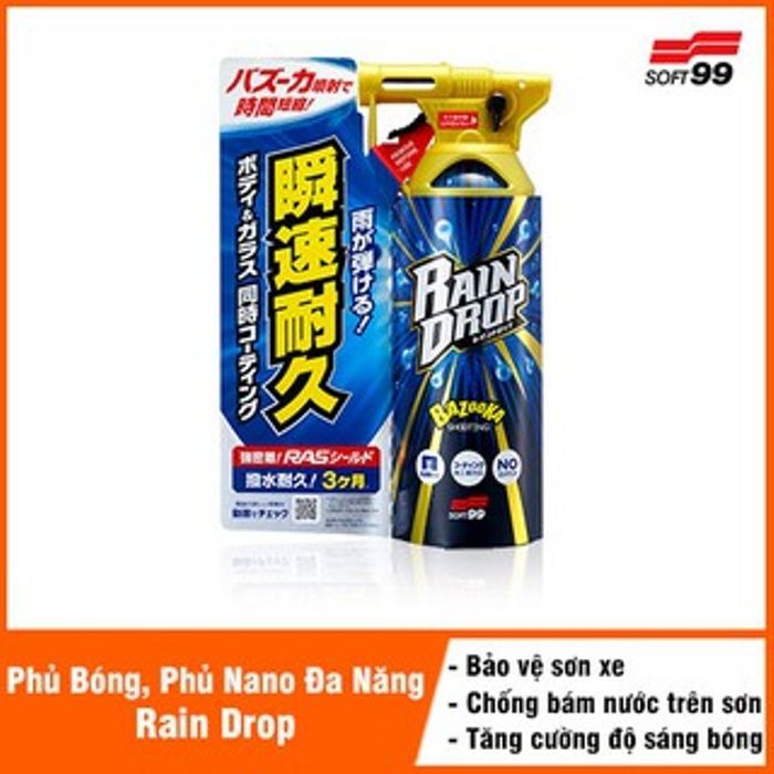 Hình ảnh Xịt Phủ Nano Bóng Sơn và Chống Bám Nước Cho Kính Lái - 'RAIN DROP' W-526