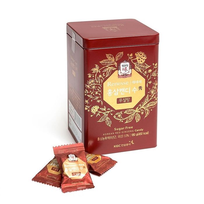 Kẹo Hồng Sâm Không Đường KGC Korean Red Ginseng Candy Sugar Free ảnh 1