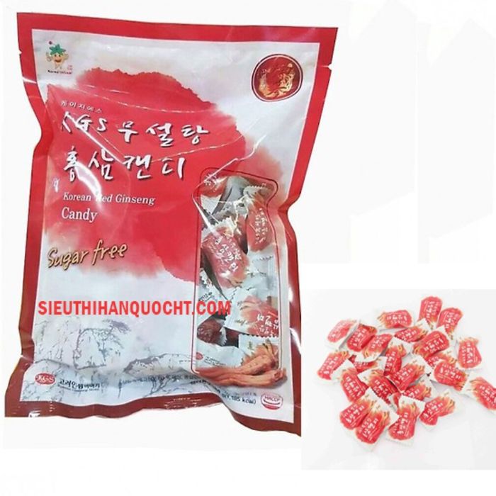 Kẹo Hồng Sâm Không Đường KGS Sugar Free Korea Red Ginseng Candy ảnh 1