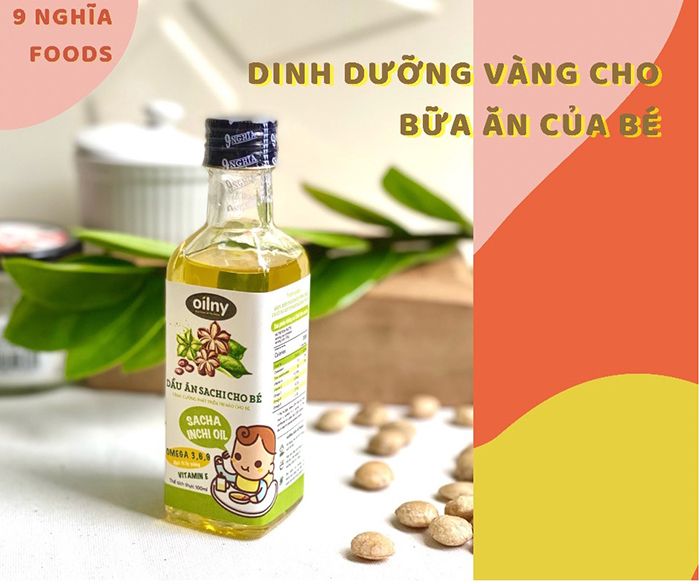 Dầu ăn Sachi dành cho bé ăn dặm OILNY 9-NGHĨA - Hình 1