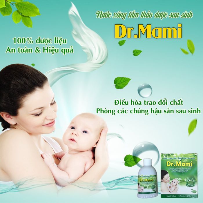 Nước xông tắm thảo dược Dr.Mami dành cho phụ nữ sau sinh ảnh 2