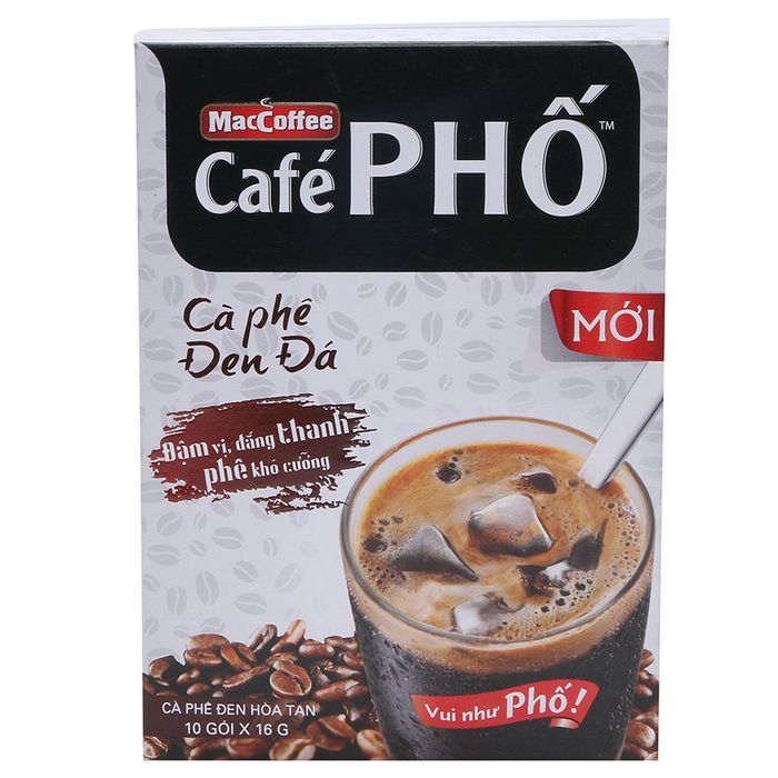 Hình ảnh cà phê đen đá MacCoffee Café Phố số 1