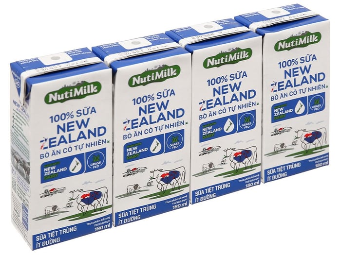 Sữa tiệt trùng ít đường NutiMilk 100% New Zealand - ảnh 2