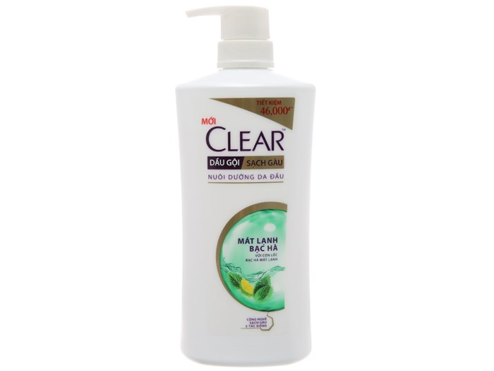 Hình ảnh Dầu gội CLEAR Mát Lạnh Bạc Hà 1